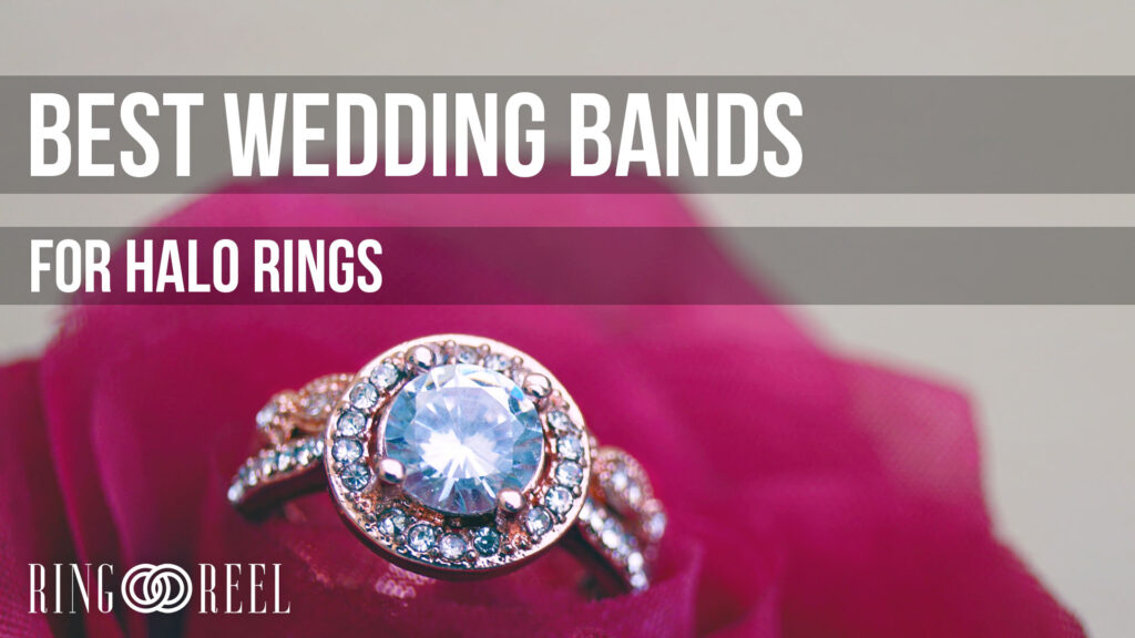best wedding bands for halo rings