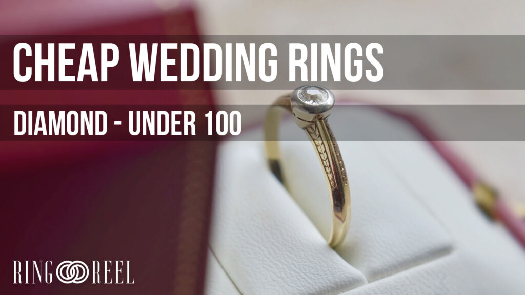 cheap diamond wedding rings under 100