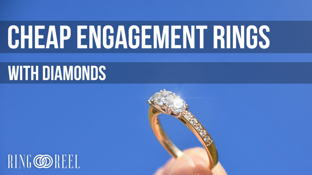 cheap engagement rings with diamonds
