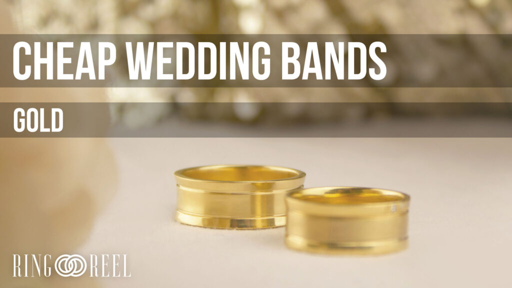 cheap gold wedding bands