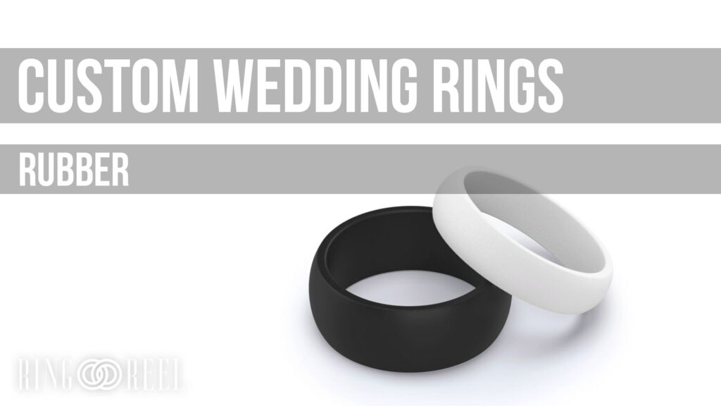 custom rubber wedding rings